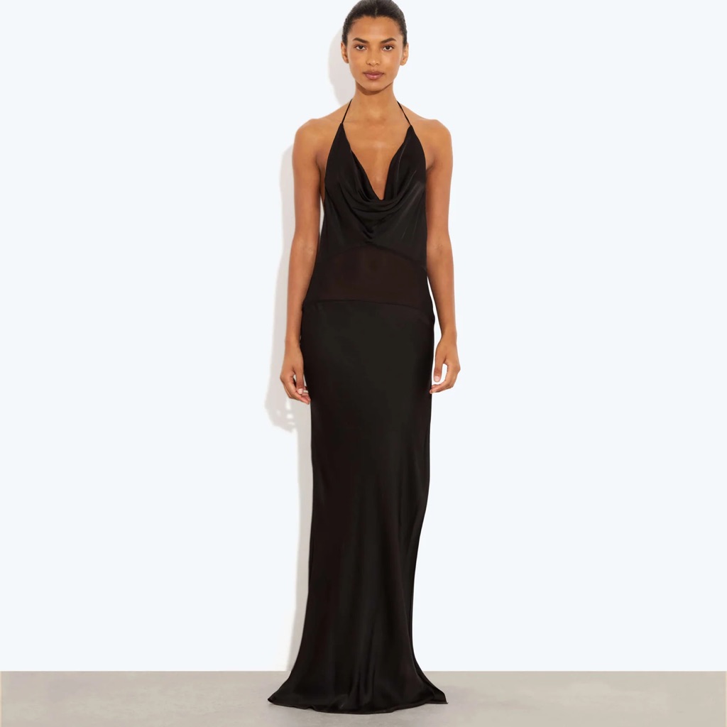 Rat & Boa Orchid Halter Maxi Dress Nwt